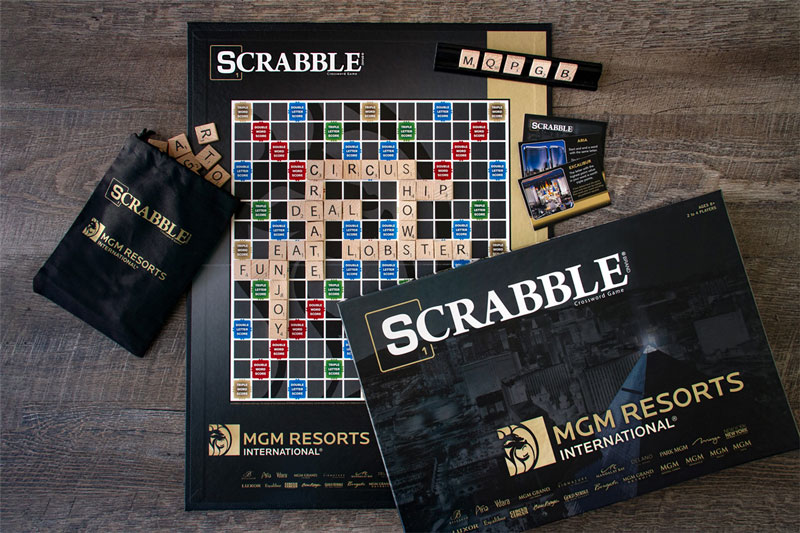 Scrabble Game with Company Logo